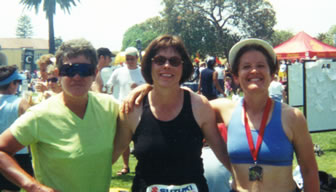 three runners at San Diego